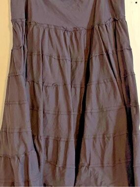Women’s Tiered Midi Skirt - Charcoal